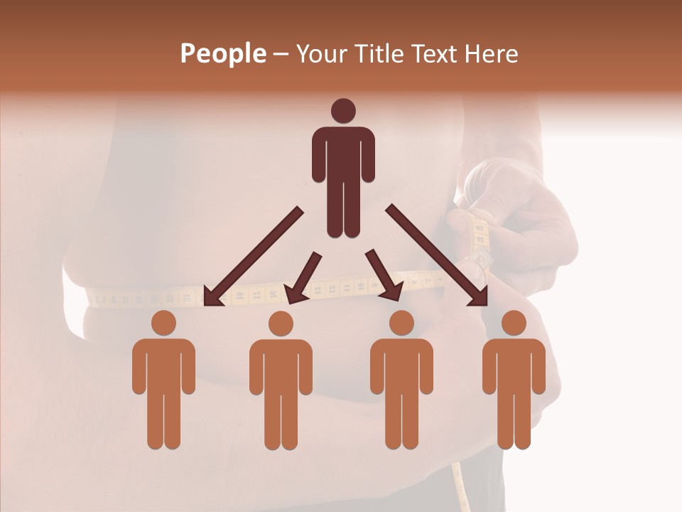 Belly Centimetre Fat PowerPoint Template