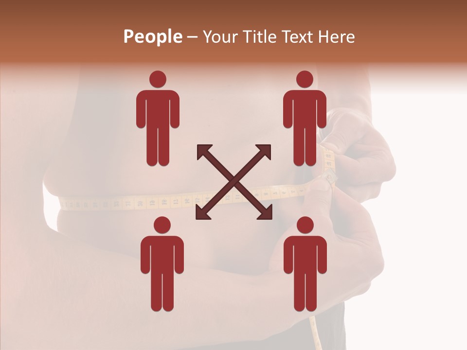 Belly Centimetre Fat PowerPoint Template