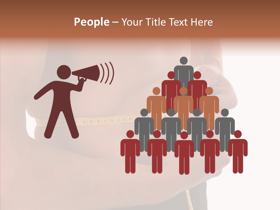 Belly Centimetre Fat PowerPoint Template