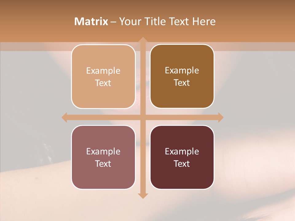 Posing Teenager Beauty PowerPoint Template