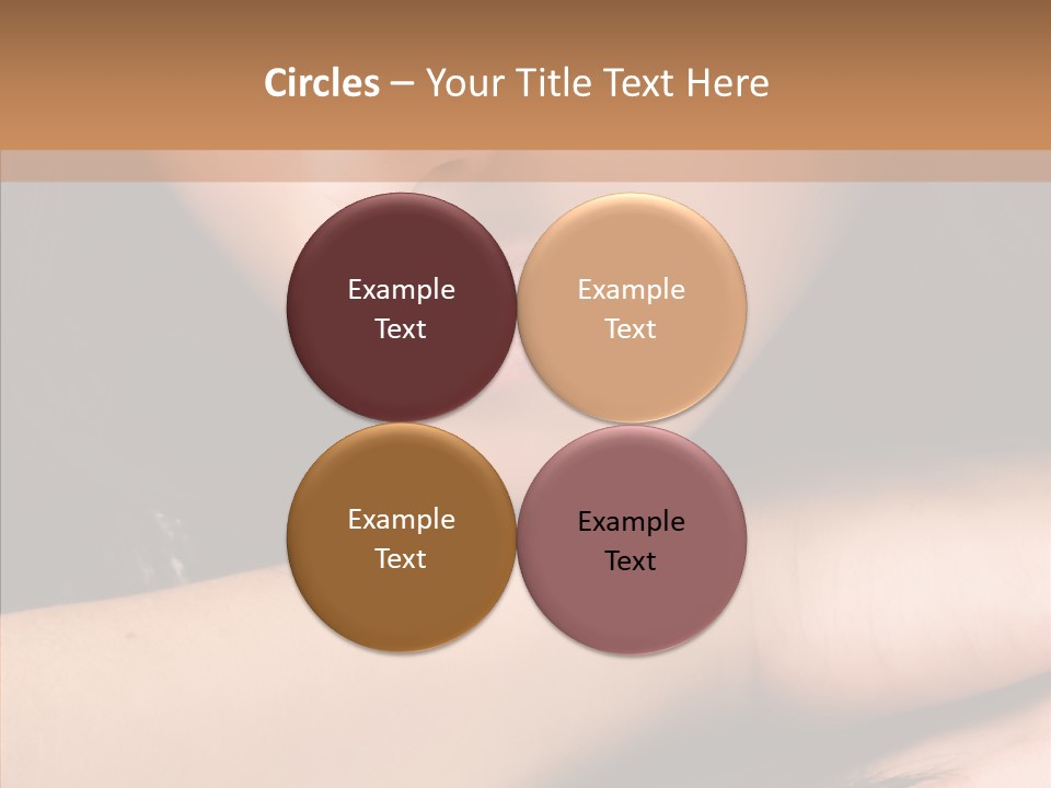 Posing Teenager Beauty PowerPoint Template