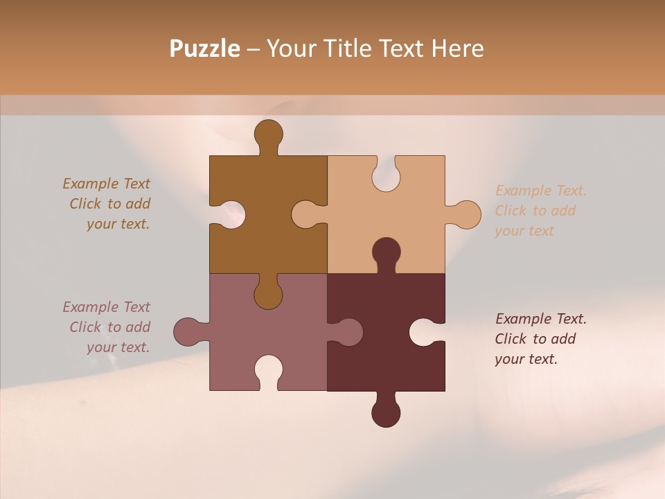 Posing Teenager Beauty PowerPoint Template