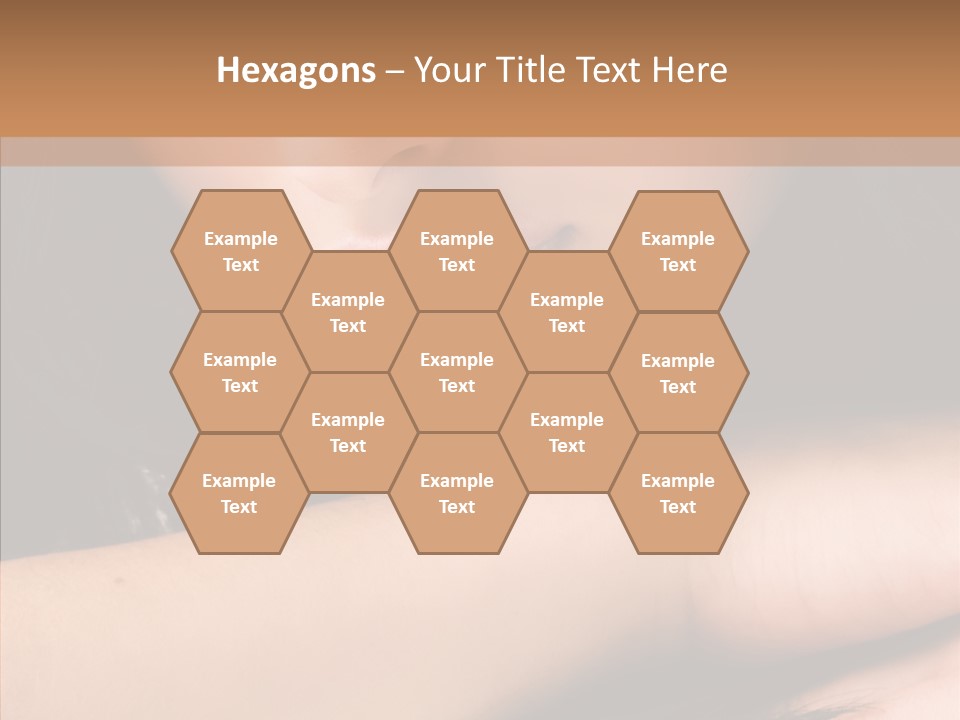 Posing Teenager Beauty PowerPoint Template