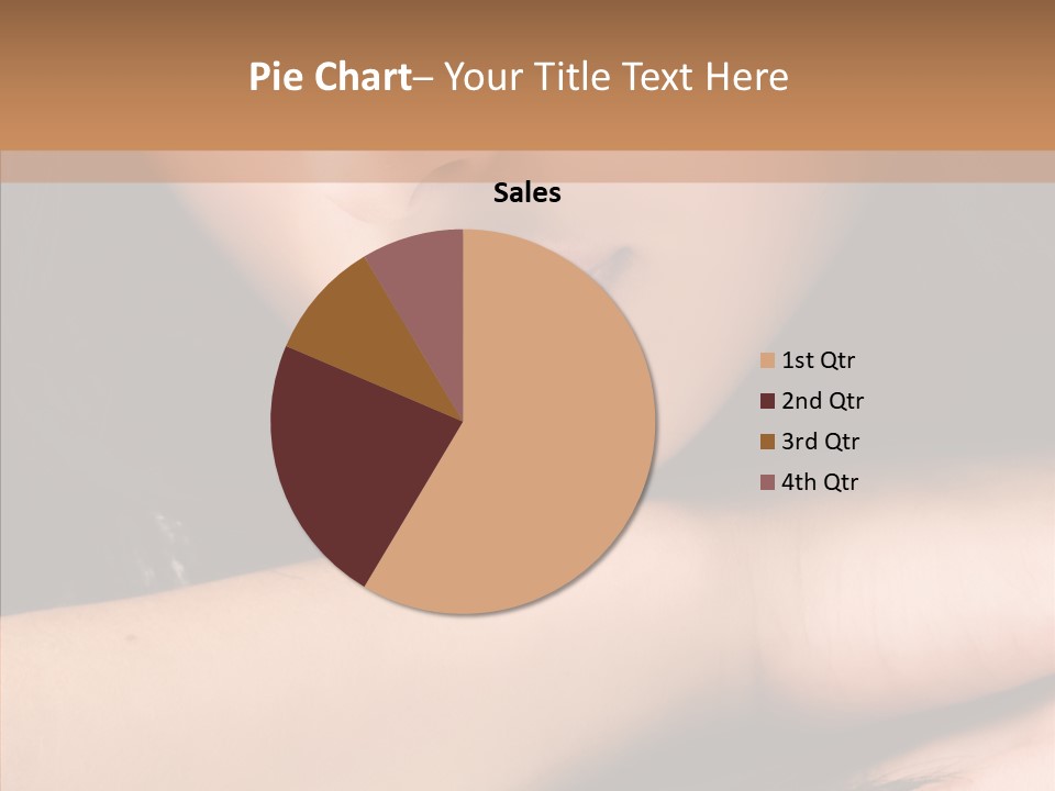 Posing Teenager Beauty PowerPoint Template