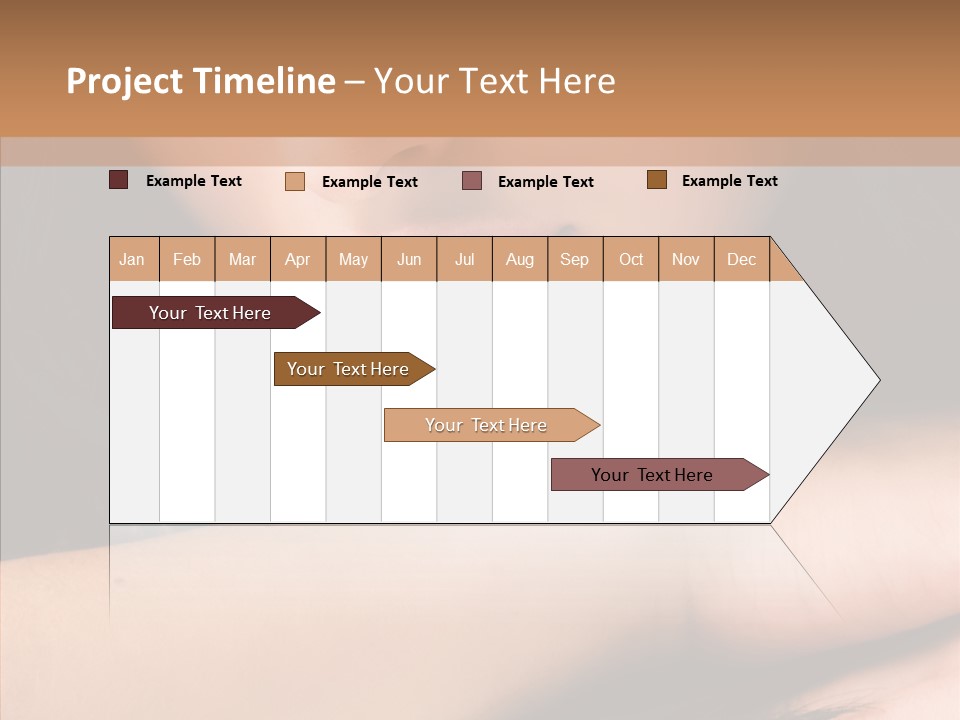 Posing Teenager Beauty PowerPoint Template