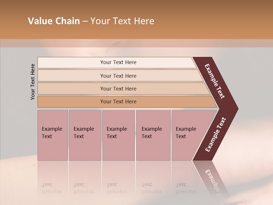 Posing Teenager Beauty PowerPoint Template