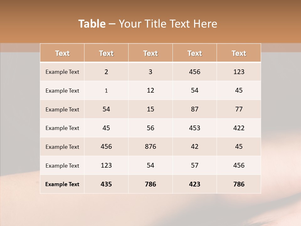 Posing Teenager Beauty PowerPoint Template