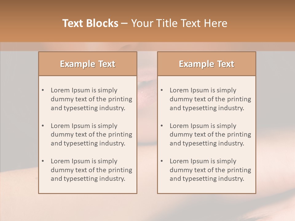 Posing Teenager Beauty PowerPoint Template