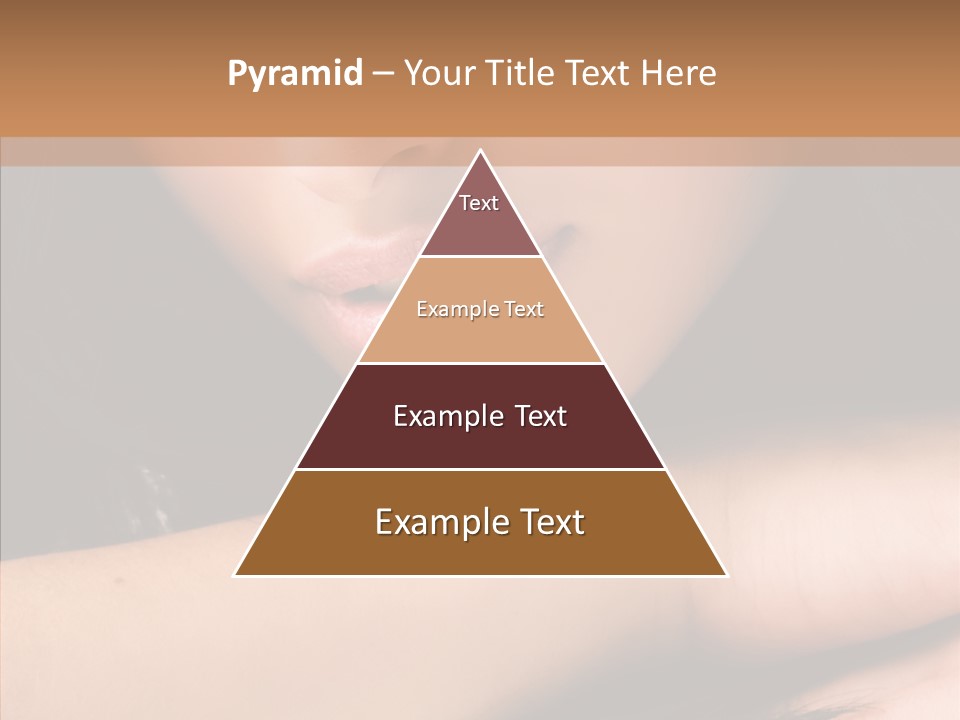 Posing Teenager Beauty PowerPoint Template