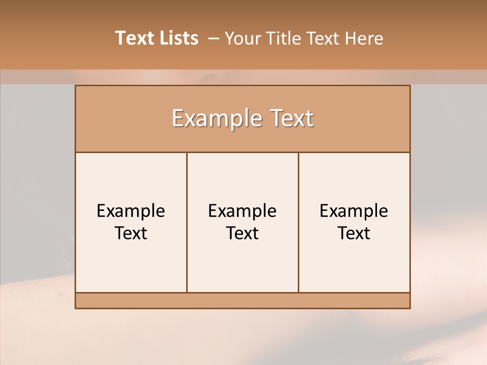 Posing Teenager Beauty PowerPoint Template