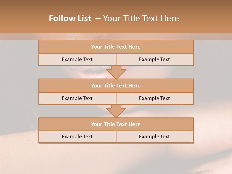Posing Teenager Beauty PowerPoint Template