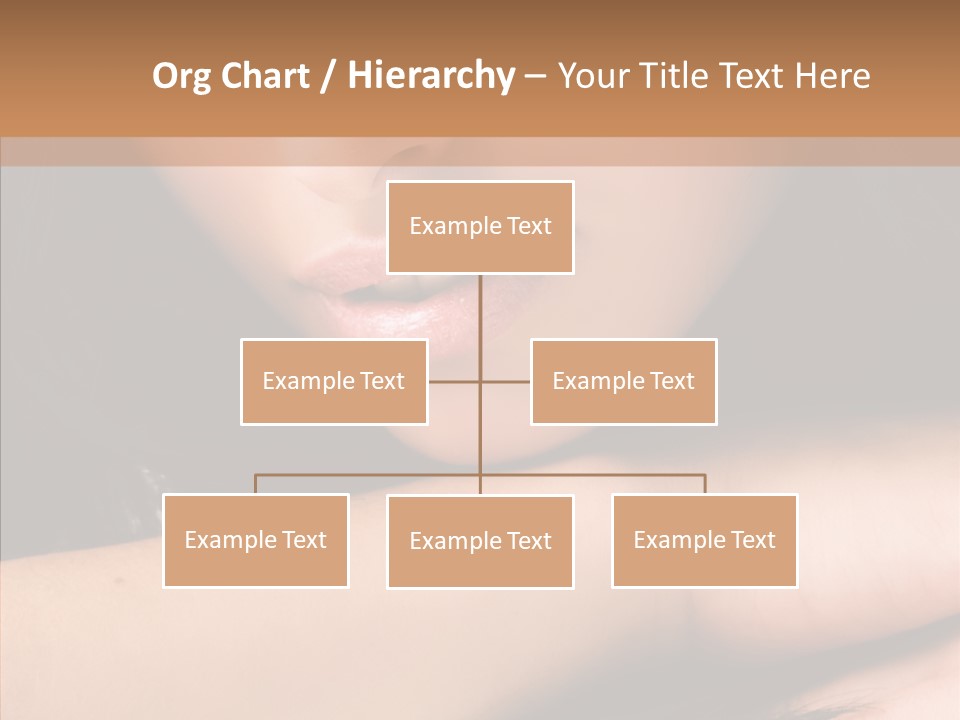 Posing Teenager Beauty PowerPoint Template