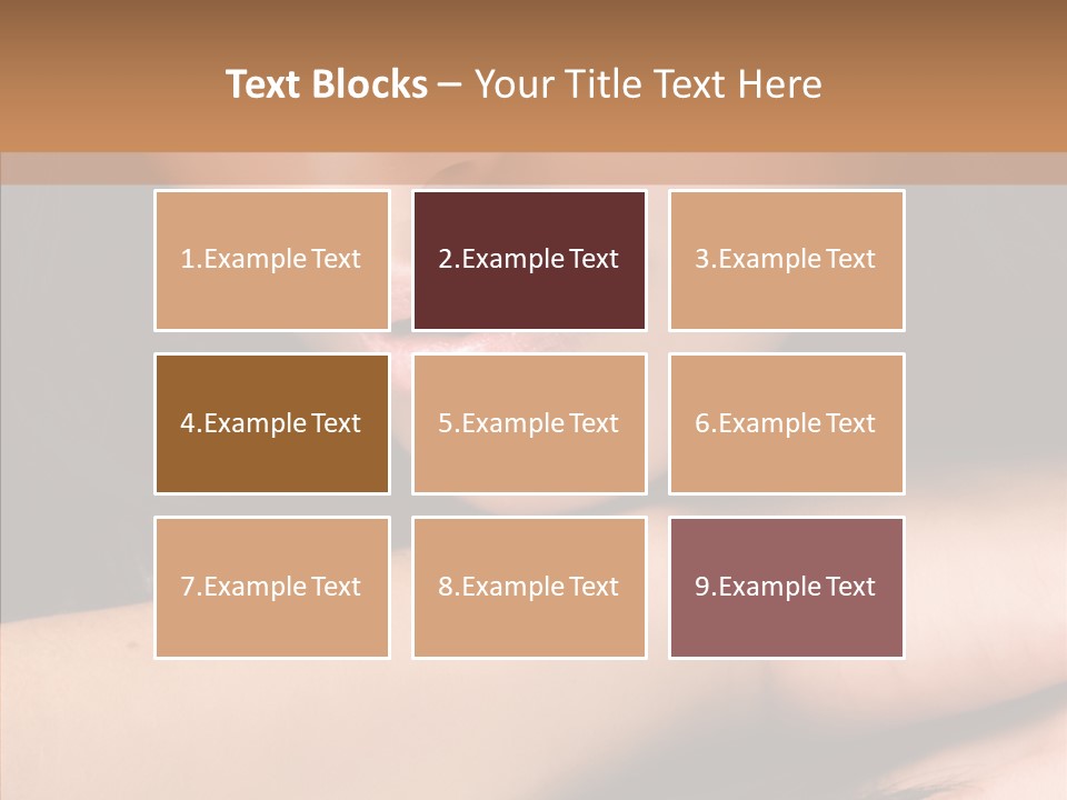 Posing Teenager Beauty PowerPoint Template