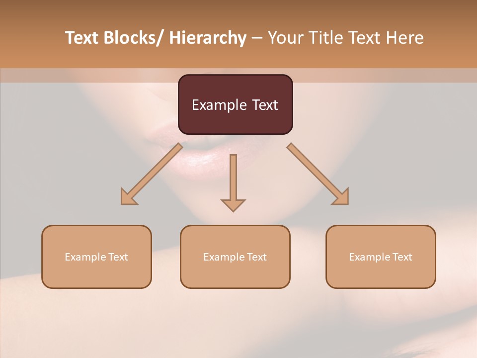 Posing Teenager Beauty PowerPoint Template