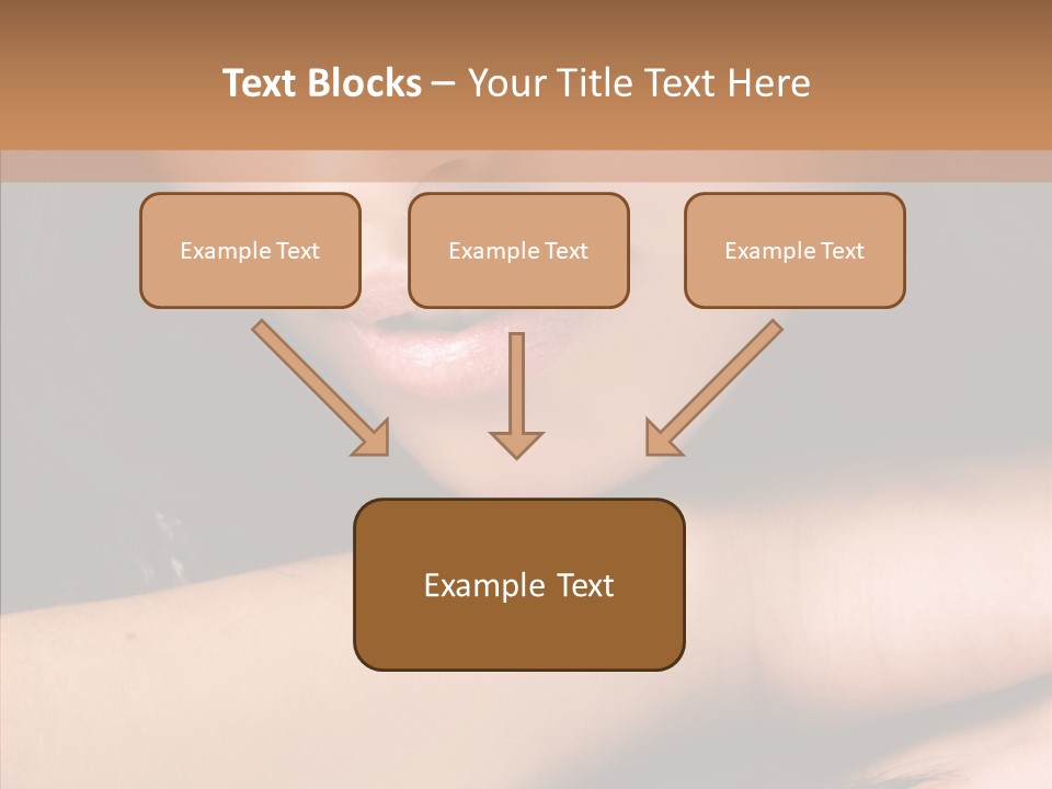 Posing Teenager Beauty PowerPoint Template