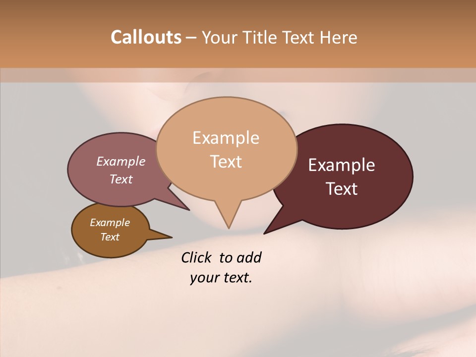 Posing Teenager Beauty PowerPoint Template