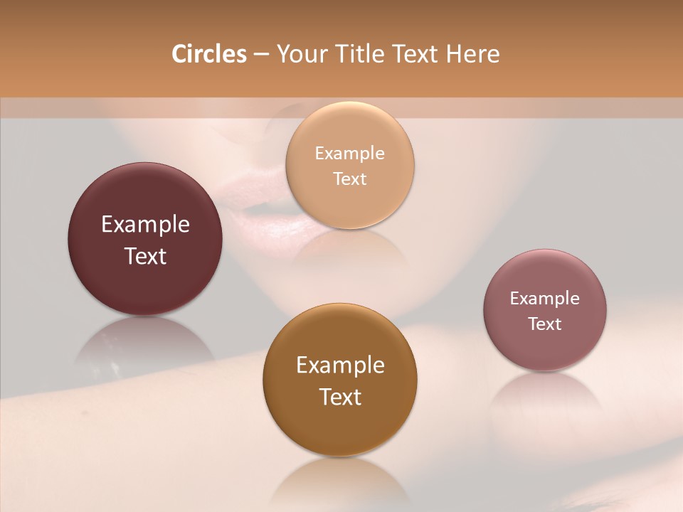 Posing Teenager Beauty PowerPoint Template