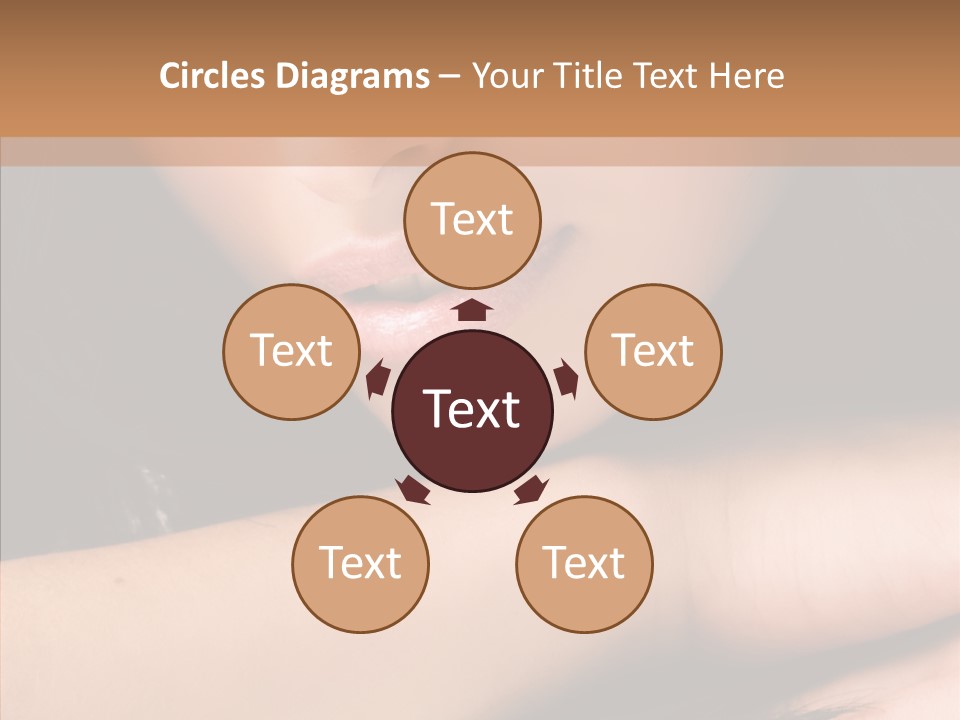 Posing Teenager Beauty PowerPoint Template