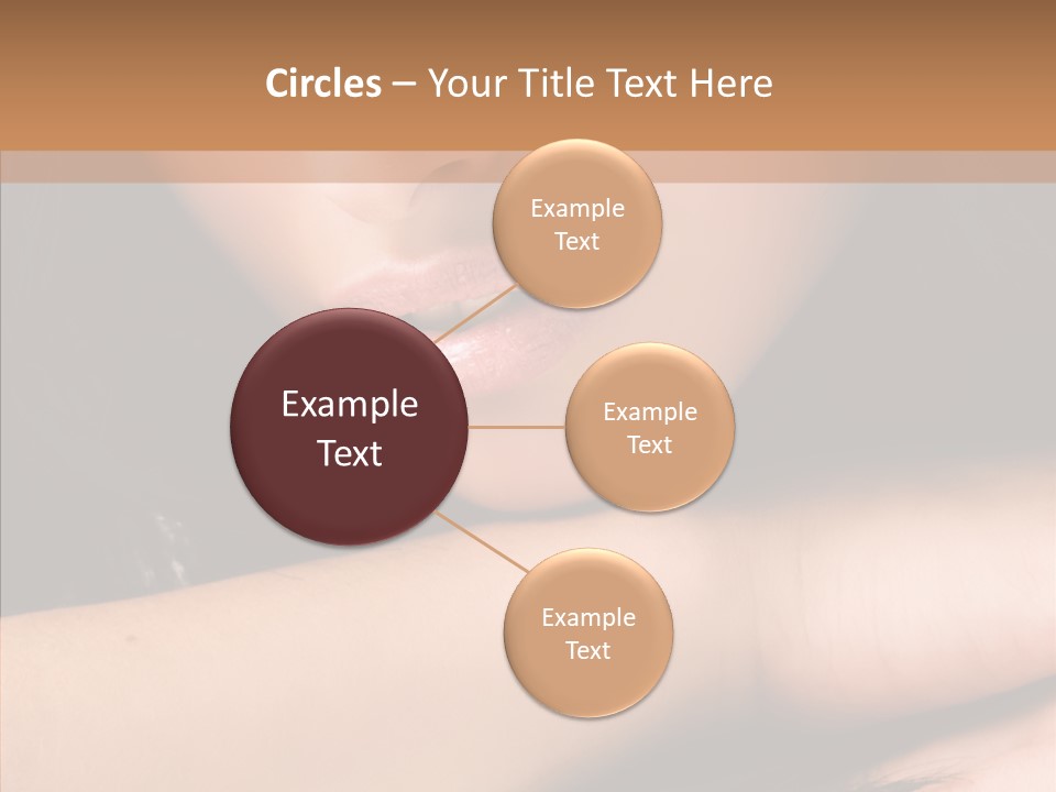 Posing Teenager Beauty PowerPoint Template