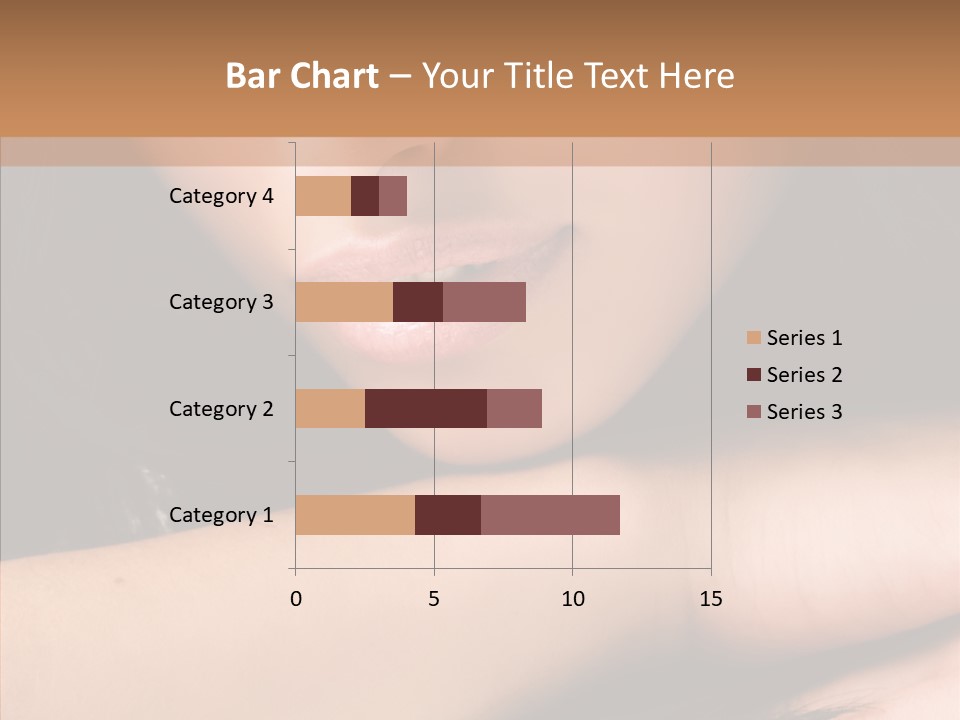 Posing Teenager Beauty PowerPoint Template