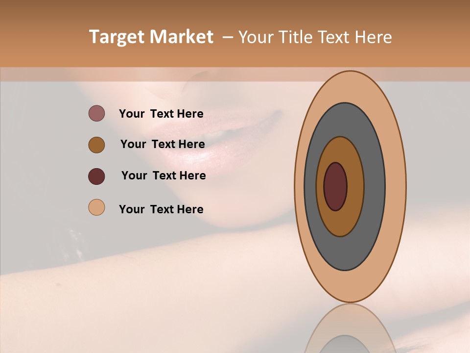 Posing Teenager Beauty PowerPoint Template