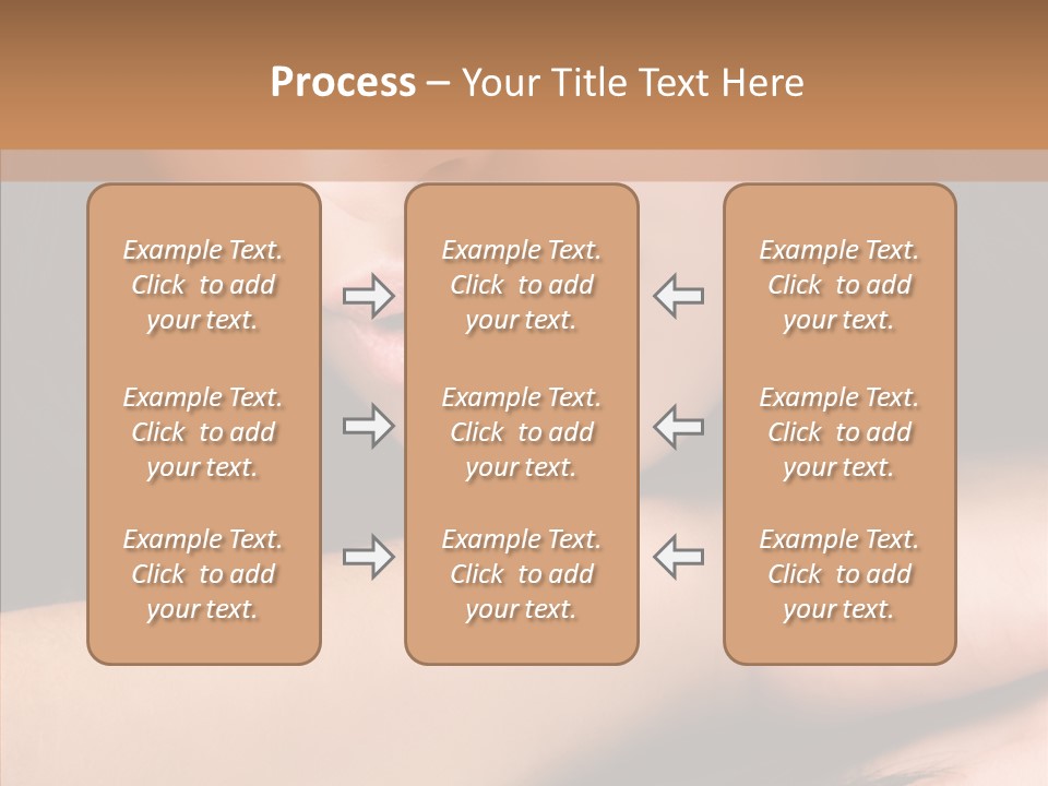 Posing Teenager Beauty PowerPoint Template