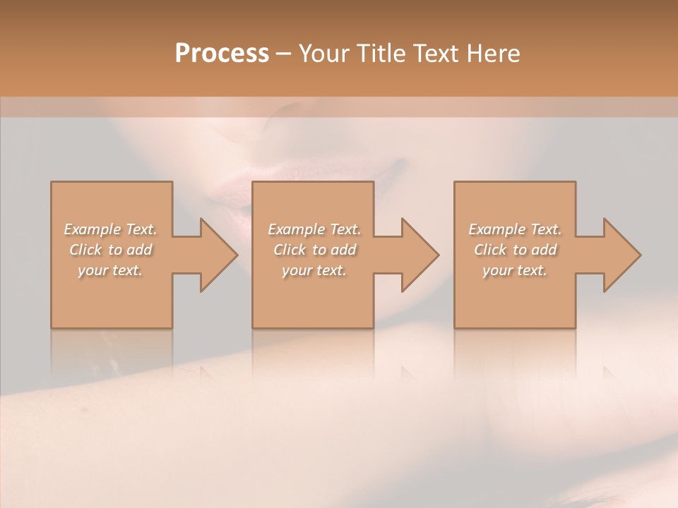 Posing Teenager Beauty PowerPoint Template