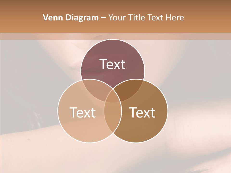 Posing Teenager Beauty PowerPoint Template