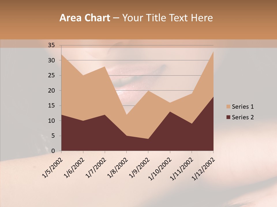 Posing Teenager Beauty PowerPoint Template