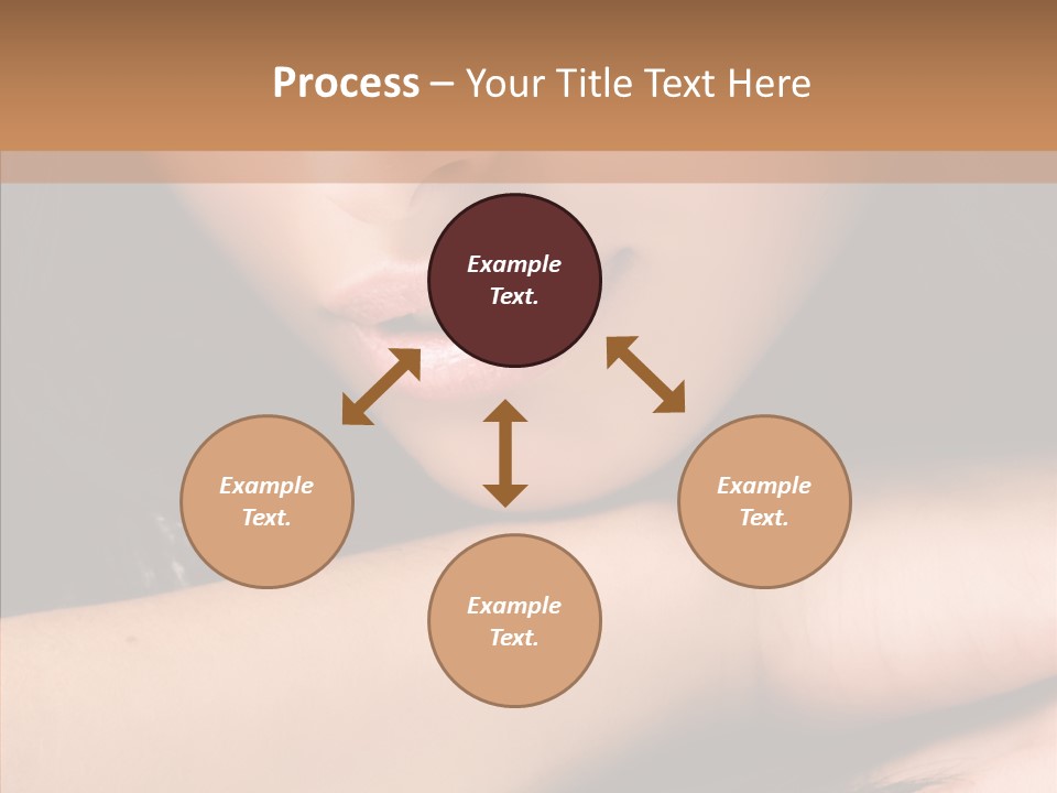 Posing Teenager Beauty PowerPoint Template