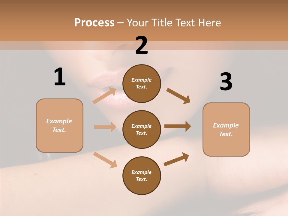 Posing Teenager Beauty PowerPoint Template