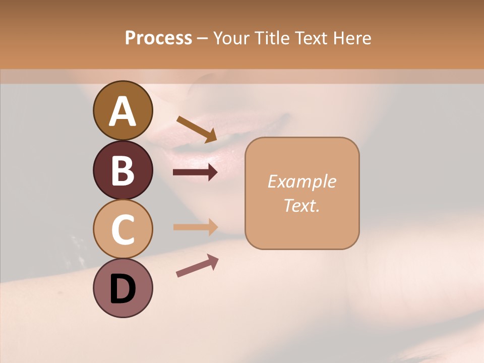 Posing Teenager Beauty PowerPoint Template