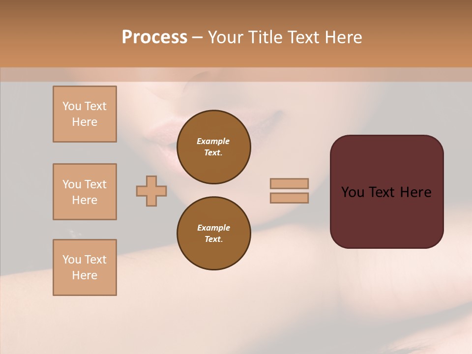 Posing Teenager Beauty PowerPoint Template