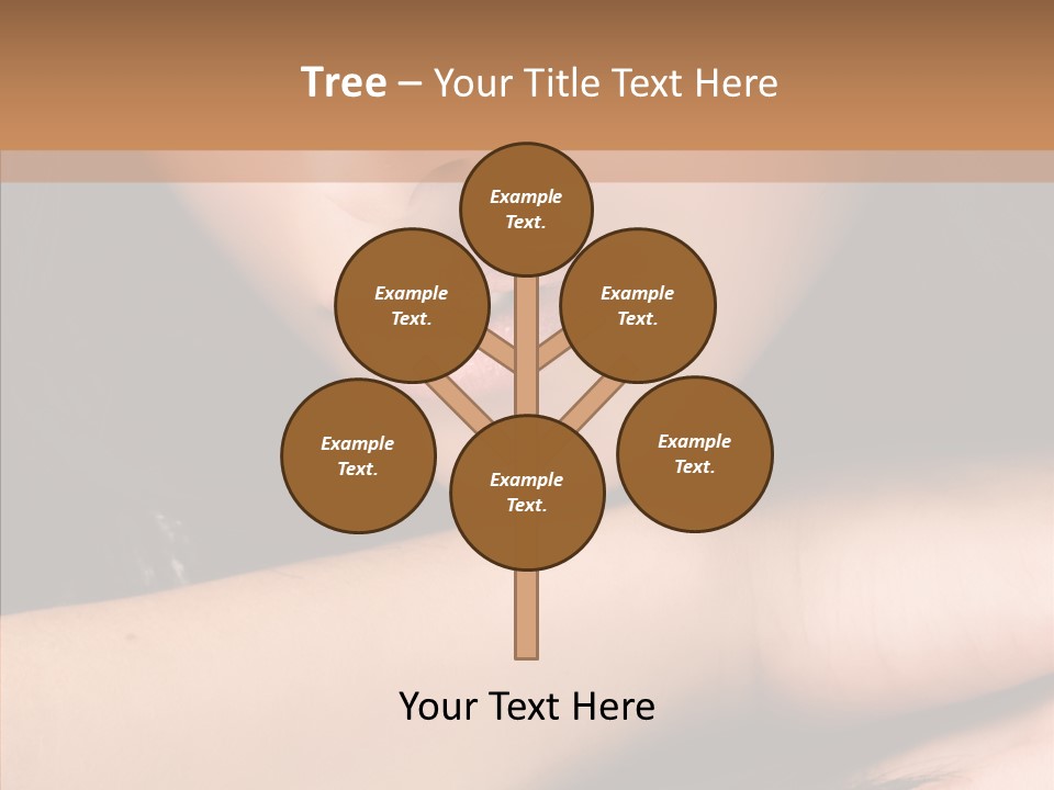 Posing Teenager Beauty PowerPoint Template