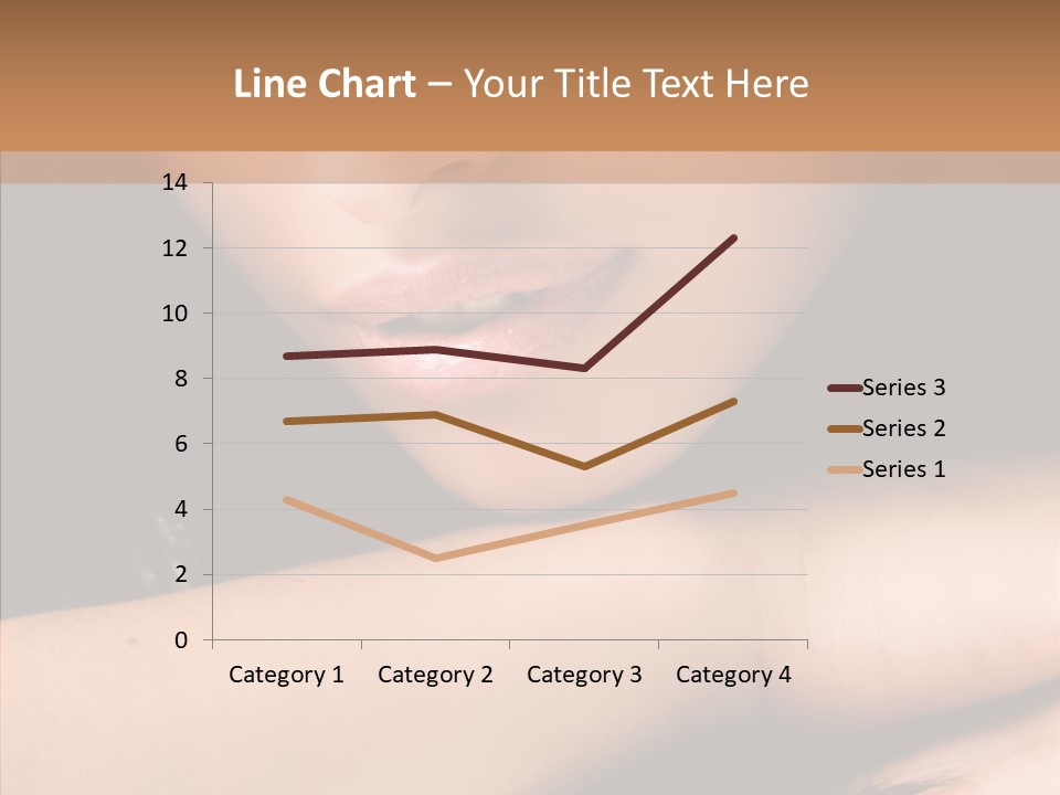 Posing Teenager Beauty PowerPoint Template