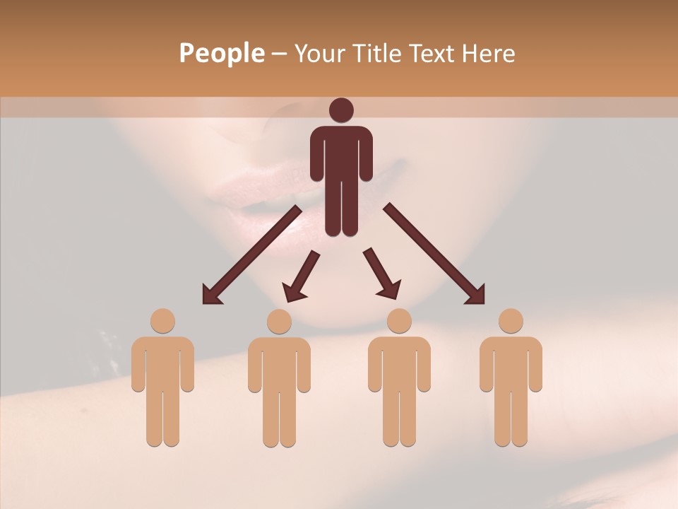 Posing Teenager Beauty PowerPoint Template