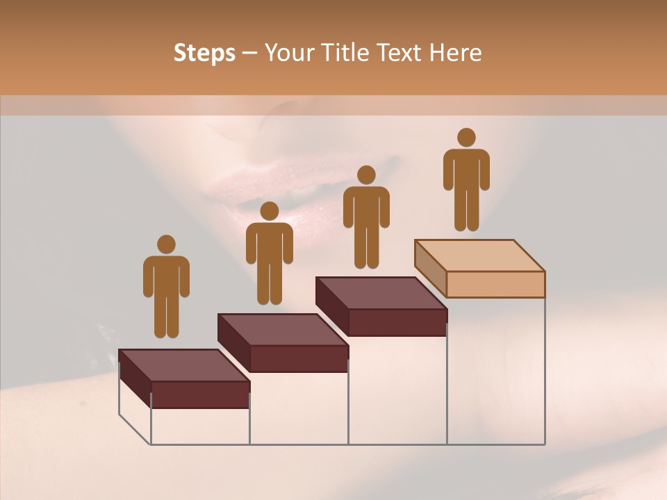 Posing Teenager Beauty PowerPoint Template