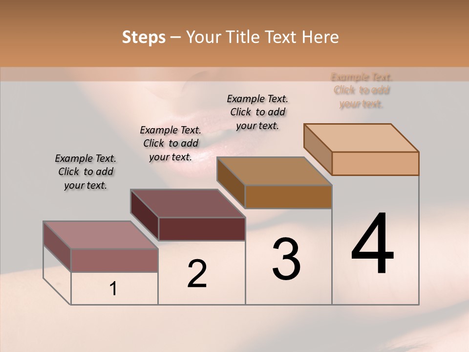 Posing Teenager Beauty PowerPoint Template