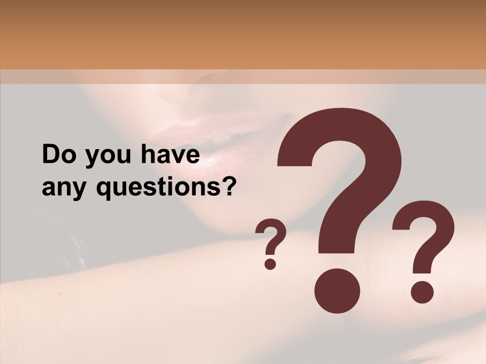 Posing Teenager Beauty PowerPoint Template