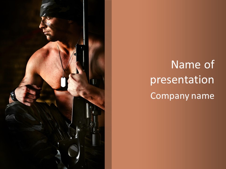 Person Body Uniform PowerPoint Template