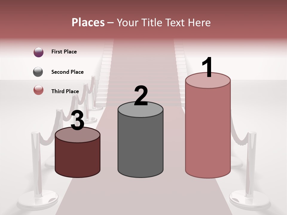 Chrome Star Steps PowerPoint Template