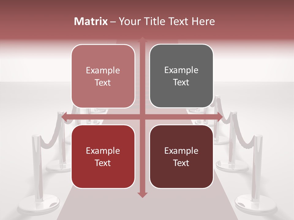 Chrome Star Steps PowerPoint Template