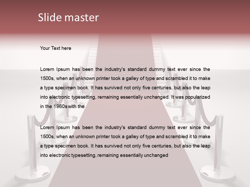 Chrome Star Steps PowerPoint Template