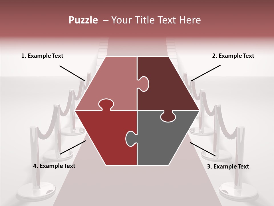Chrome Star Steps PowerPoint Template