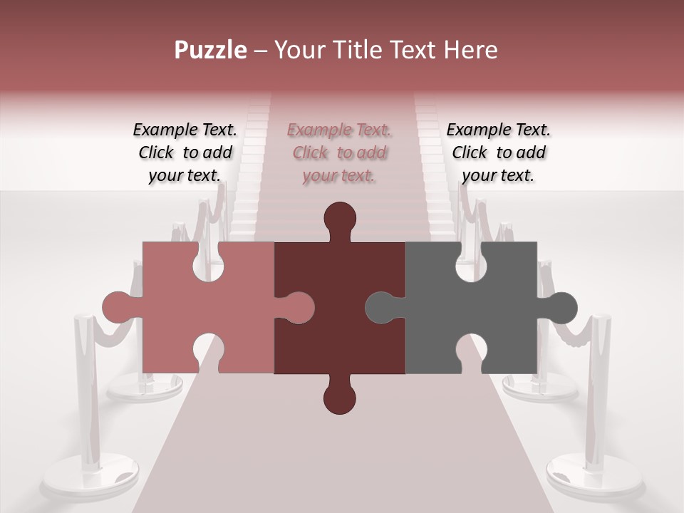 Chrome Star Steps PowerPoint Template