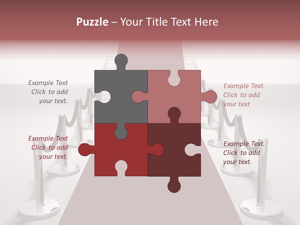 Chrome Star Steps PowerPoint Template