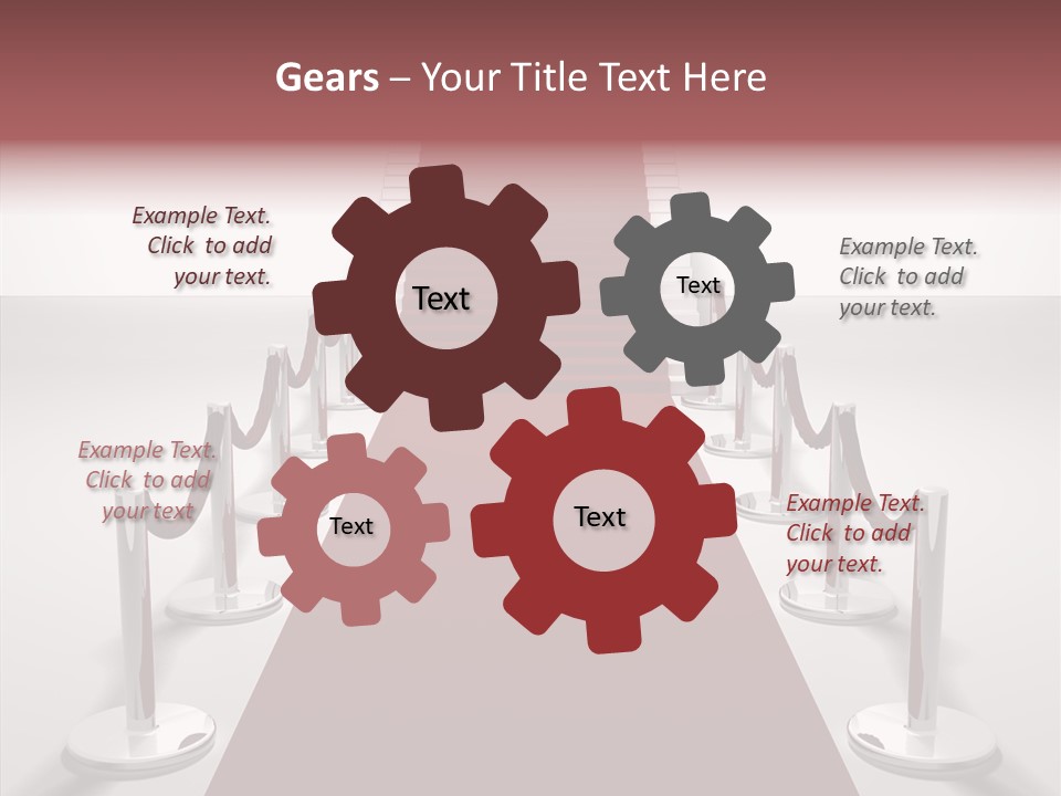 Chrome Star Steps PowerPoint Template