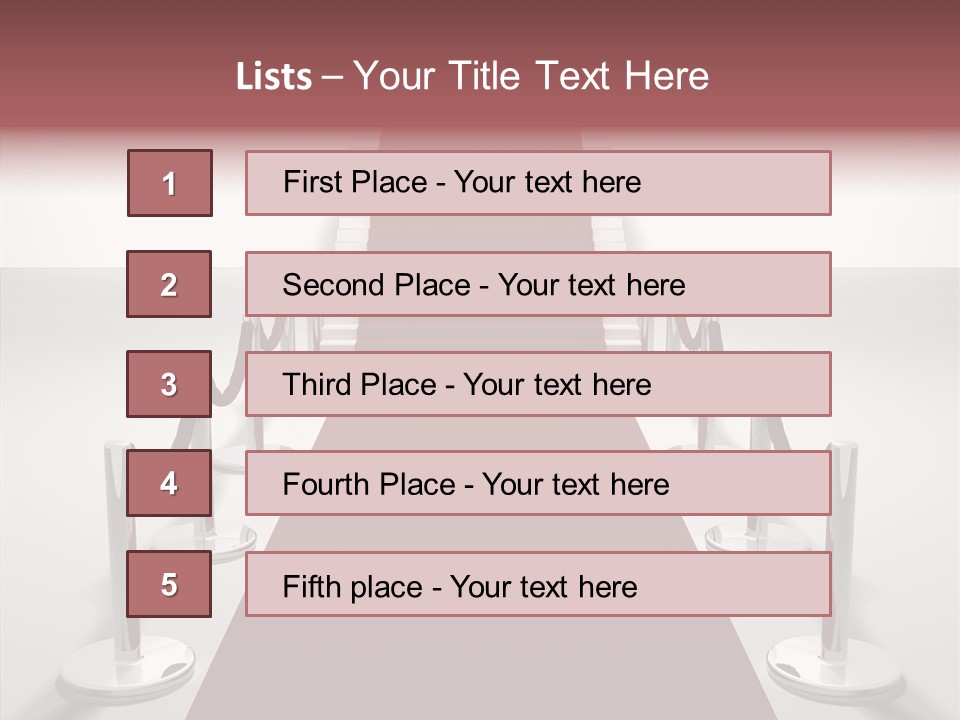 Chrome Star Steps PowerPoint Template