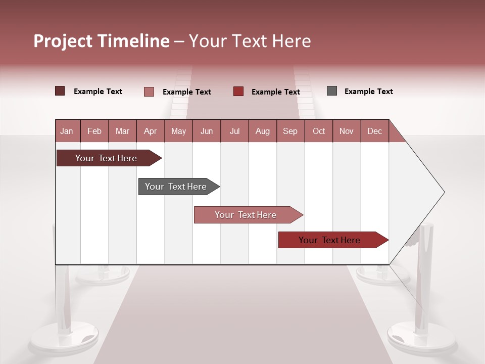 Chrome Star Steps PowerPoint Template