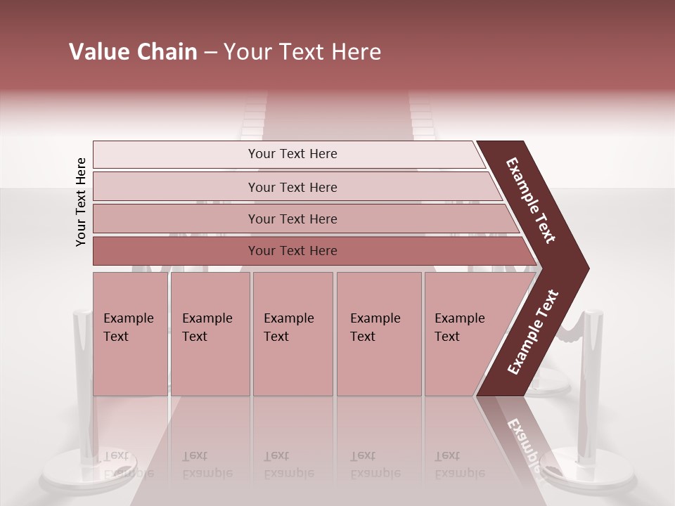 Chrome Star Steps PowerPoint Template
